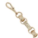 9ct Yellow Gold Patterned Belcher Bracelet 9"
