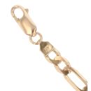 9ct Yellow Gold Figaro Bracelet 7.5"