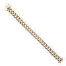 9ct Yellow and White Gold Watch Fancy Bracelet 5.5"
