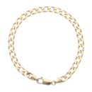 9ct Yellow Gold Curb Bracelet 7.5"