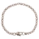 Unique & Co Stainless Steel Button Bracelet 8"
