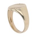9ct Yellow Gold Patterned Signet Ring
