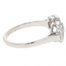 Platinum 0.55cts Diamond Deco Inspired Ring