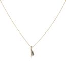 18ct Yellow and White Gold 0.10ct Diamond Pendant and Chain 16"