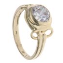 9ct Yellow Gold Cubic Zirconia Single Stone Ring