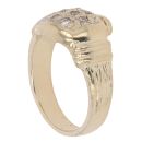 9ct Yellow Gold Cubic Zirconia Boxing Glove Ring