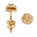 22ct Yellow Gold Floral Dome Earrings