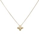 18ct Yellow Gold 0.07ct Brilliant Cut Diamond Fancy Pendant And Chain 20"