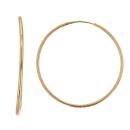 22ct Yellow Gold Plain Hoop Earrings