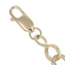 9ct Yellow Gold Cubic Zirconia Belcher Bracelet 5.5"