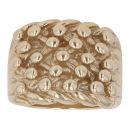 9ct Yellow Gold Five Row Keeper Ring