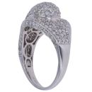18ct White Gold 1.00ct Brilliant Cut Diamond Cluster Ring