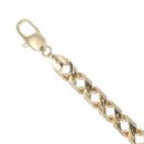 9ct Yellow Gold Double Curb Bracelet 8"