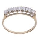 9ct Yellow Gold Cubic Zirconia Half Eternity Ring