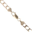 9ct Yellow Gold Rectangle Curb Chain 18"