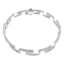 18ct White Gold 1.00ct Diamond Greek Key Bangle