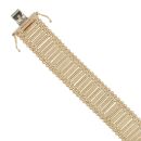 9ct Yellow Gold Textured Bar Fancy Bracelet 7.5"