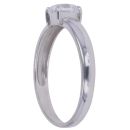 9ct White Gold Cubic Zirconia Single Stone Ring