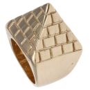 9ct Yellow Gold Pyramid Signet Ring