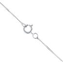9ct White Gold 0.33ct Brilliant Cut Diamond Cluster Pendant And Chain 20"