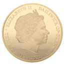 2022 5oz Elizabeth II Her Majesty The Queens Platinum Jubilee 1952-2022 Guernsey Coin