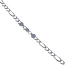 Silver Figaro Chain 24" By Icesia