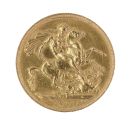 1909 Edward VII Large Head UK Full Sovereign Coin