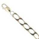 9ct Yellow Gold Square Fancy Bracelet 8"