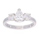 Platinum 1.48ct Diamond Trilogy Ring By Anya Belle