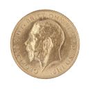 1913 George V Large Head UK Half Sovereign Coin