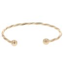 9ct Yellow Gold Twist Torque Bangle