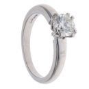 Platinum 0.75ct Brilliant Cut Diamond Solitaire Ring