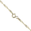9ct Yellow Gold Curb Twist Chain 18"