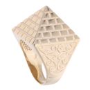 9ct Yellow Gold Pyramid Ring