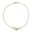 22ct Yellow Gold Trio Bead Fancy Bracelet 7"