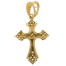 22ct Yellow Gold Cubic Zirconia Cross Pendant