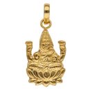 22ct Yellow Gold Laxmi Pendant