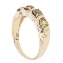 9ct Yellow Gold Yellow Gemstone Four Stone Ring