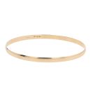 9ct Yellow Gold Plain Bangle