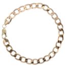 9ct Yellow Gold Curb Bracelet 8"
