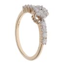 9ct Yellow Gold 0.50ct Brilliant Cut Diamond Daisy Cluster Ring