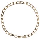 9ct Yellow Gold Curb Bracelet 9"