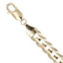 9ct Yellow Gold Curb Bracelet 8"