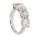 18ct White Gold Four Stone Diamond Eternity Ring