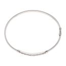 9ct White Gold Cubic Zirconia Hinged Bangle