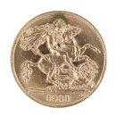 1911 George V Large Head UK Half Sovereign Coin