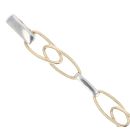 9ct Yellow and White Gold Fancy Bracelet 8"