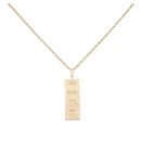 9ct Yellow Gold Ingot Pendant And Chain 20"
