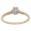 9ct Yellow Gold 0.25ct Brilliant Cut Diamond Solitaire Ring