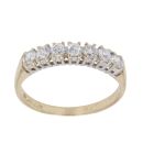 9ct Yellow Gold Cubic Zirconia Eterntiy Ring